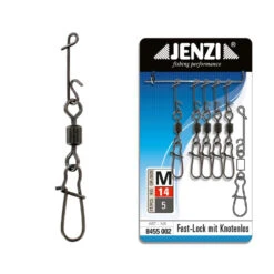 JENZI NO KNOT Mit Fast-Lock Karabiner-Wirbel