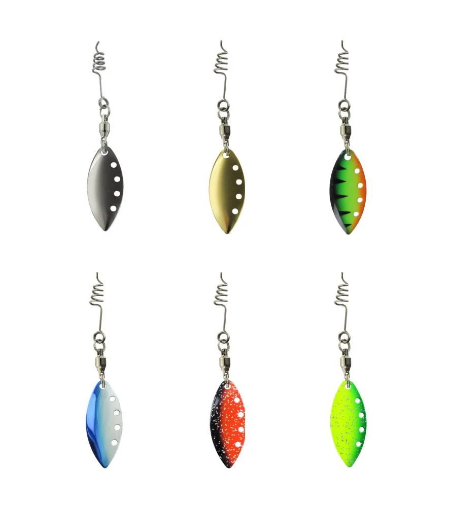 DEGA Spinner-Blättchen Mit Feder-Schraube 4 DEGA Spinner-Blättchen Mit Feder-Schraube – Bild 2